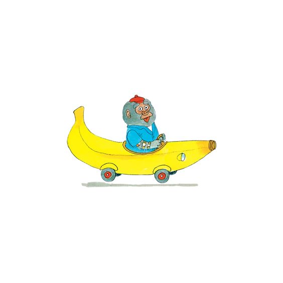 Bananas Gorilla + Car Tattoo by Richard Scarry - Tattly
