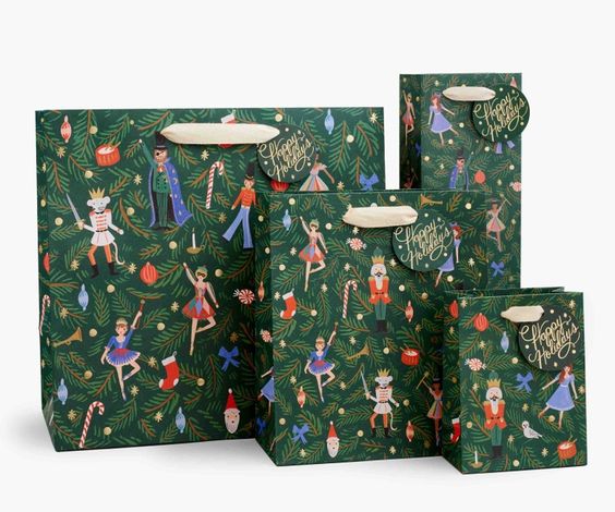 Nutcracker Large Gift Bag - Rifle Paper Co.