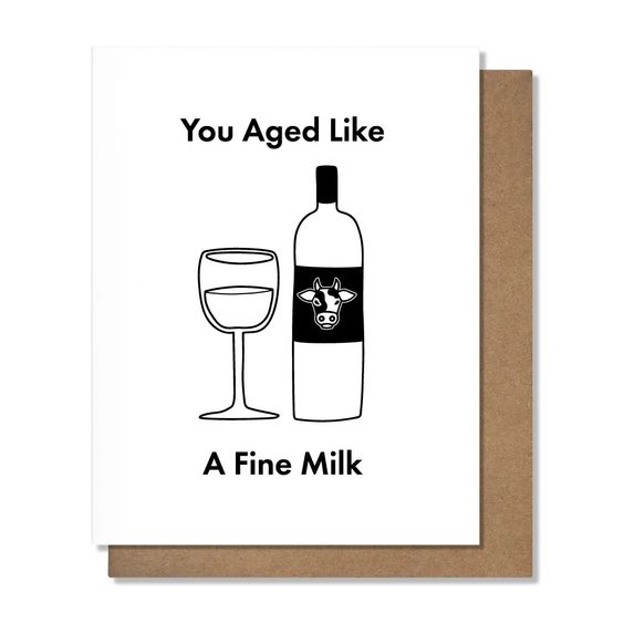 Fine Milk Birthday Card - Hank & Sylvie's 