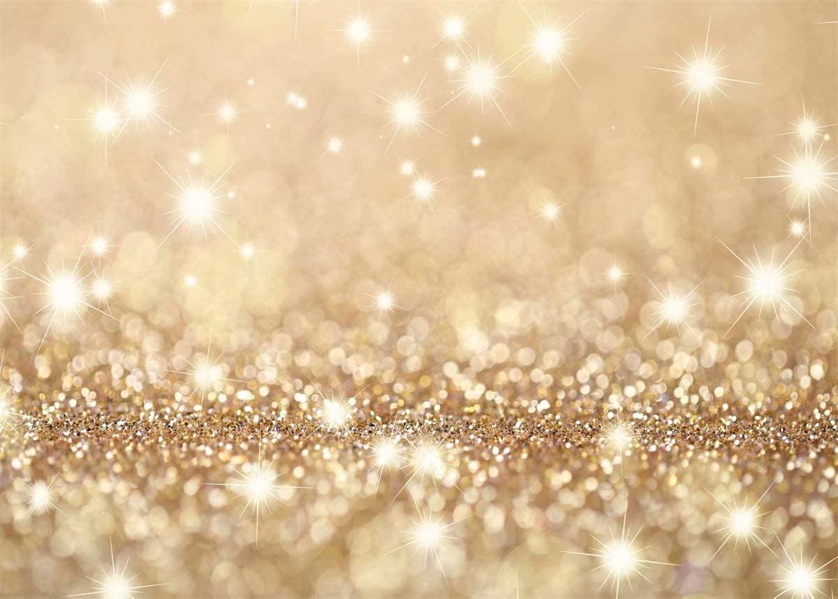 Gold glittery background with sparkling lights