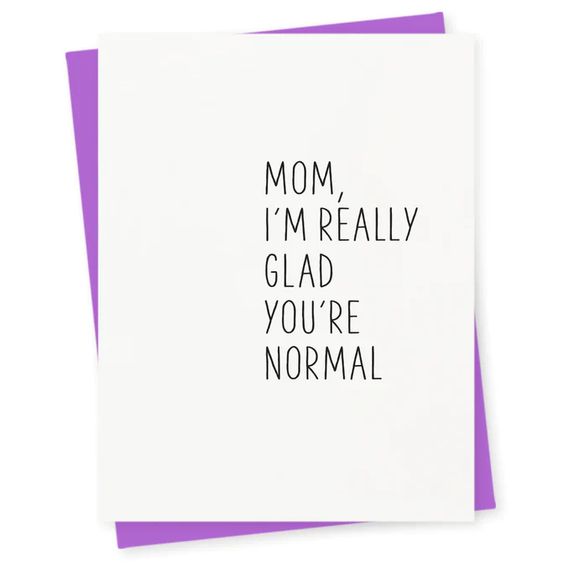 Normal Mom Card