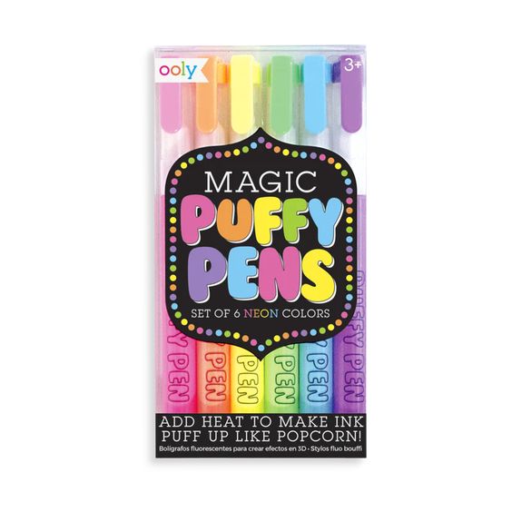 Magic Neon Puffy Pens - Ooly