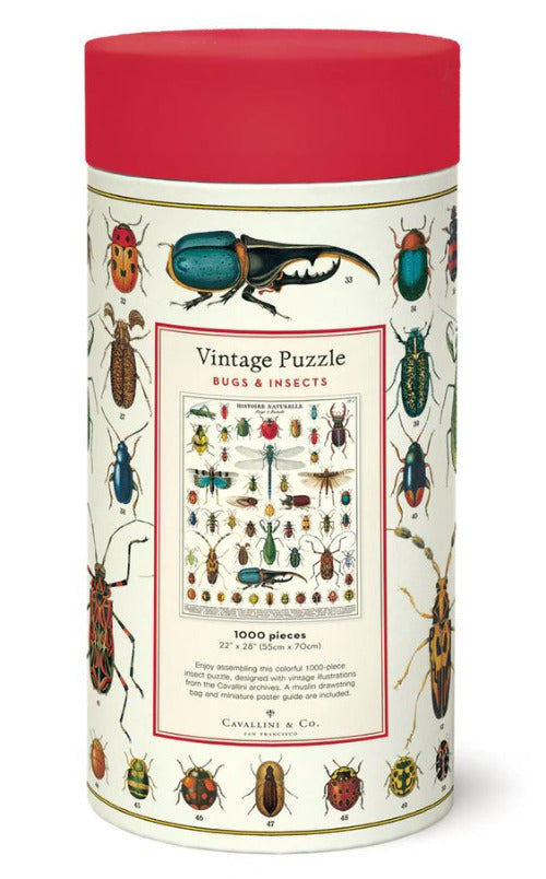 Bug & Insects Vintage 1000 Piece Puzzle - Cavallini & Co.