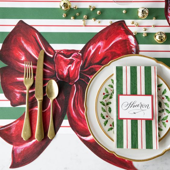 Die-Cut Bow Placemats - Hester & Cook