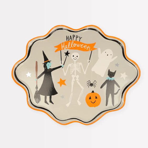 Happy Halloween Plates - Meri Meri