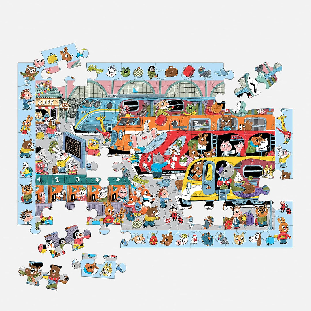 All Aboard! At the Station Search & Find Puzzle 64pc