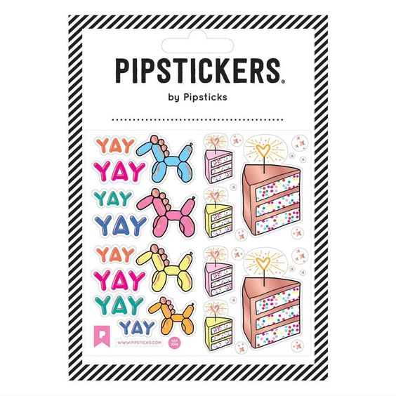 Pipsticks Party Animal Stickers - Hank & Sylvie's