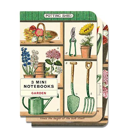 3 Mini Notebooks: Garden - Cavallini & Co.