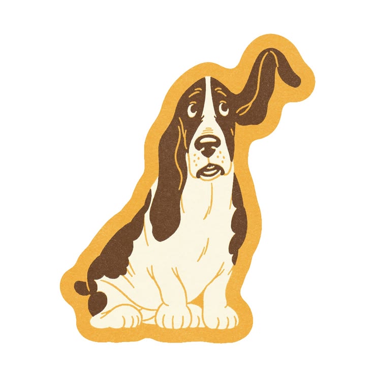 Basset Hound Sticker