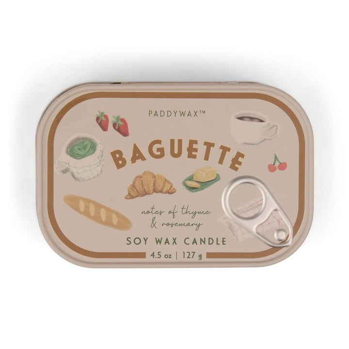 Bistro Tin 4.5oz - French Baguette Scented Candle