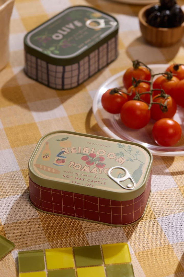 Bistro Tin 4.5oz - Heirloom Tomato Scented Candle
