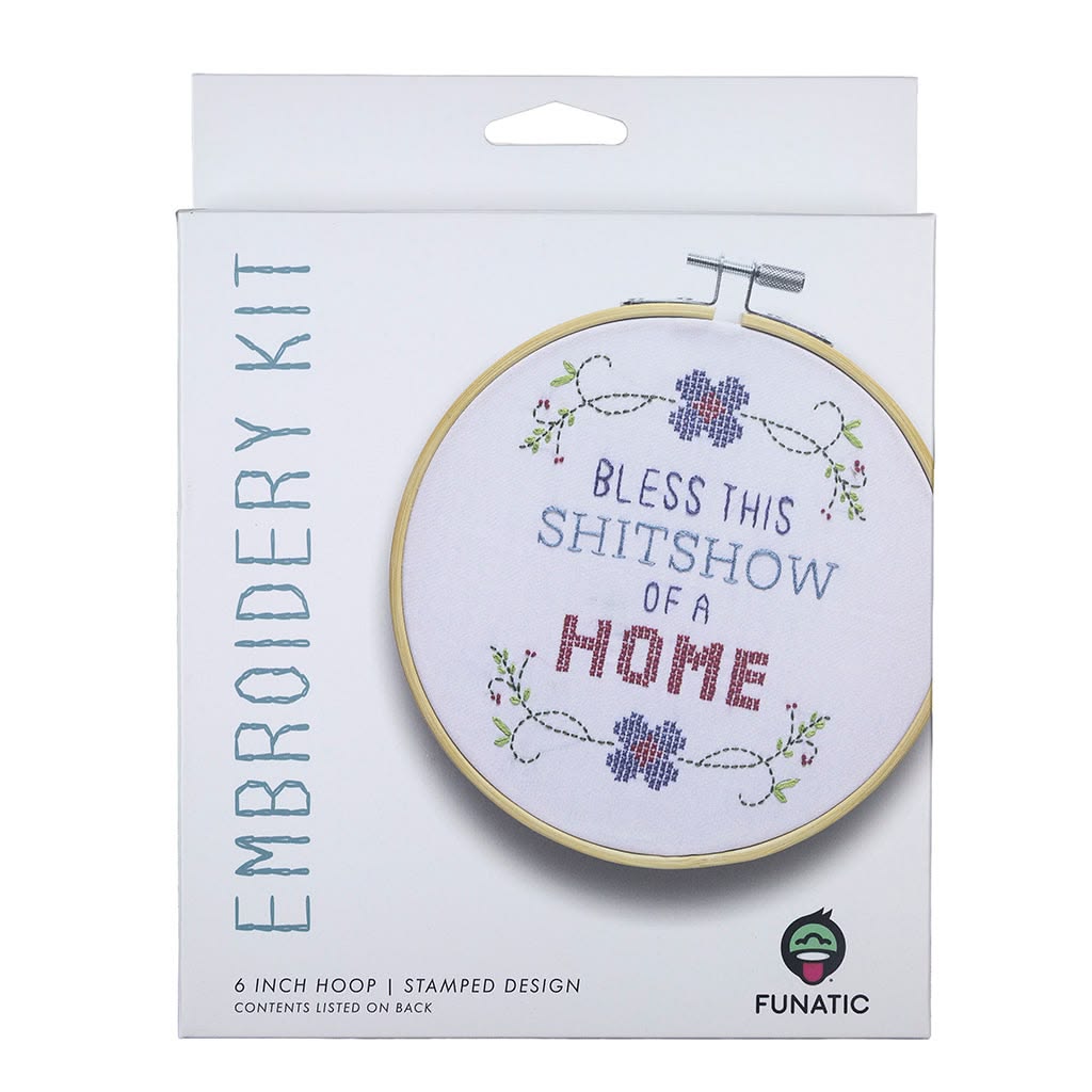 Bless This Shit Show Embroidery Kit