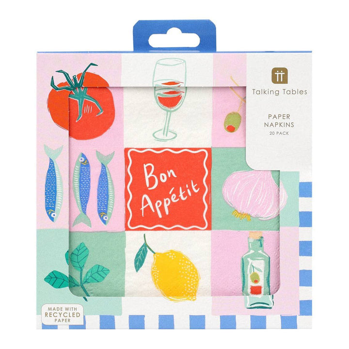 Bon Appetit Paper Napkins - 20 Pack