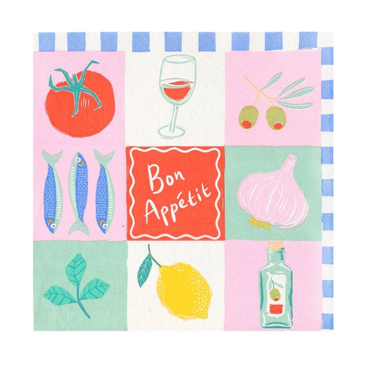 Bon Appetit Paper Napkins - 20 Pack