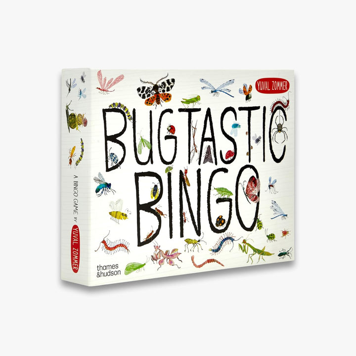 Bugtastic Bingo game box with colorful insect illustrations on a white background