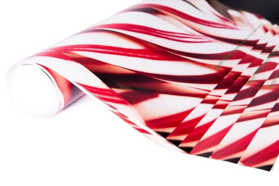 Candy Canes Gift Wrap - 6 Sheets