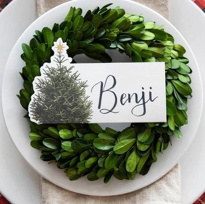 Christmas Tree Place Card