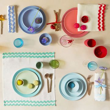 Colourful Ricrac Fabric Napkins - Thumbnail 4