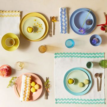 Colourful Ricrac Fabric Napkins - Thumbnail 2