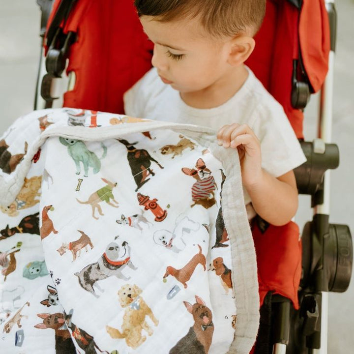 Cotton Muslin Baby Quilt Woof