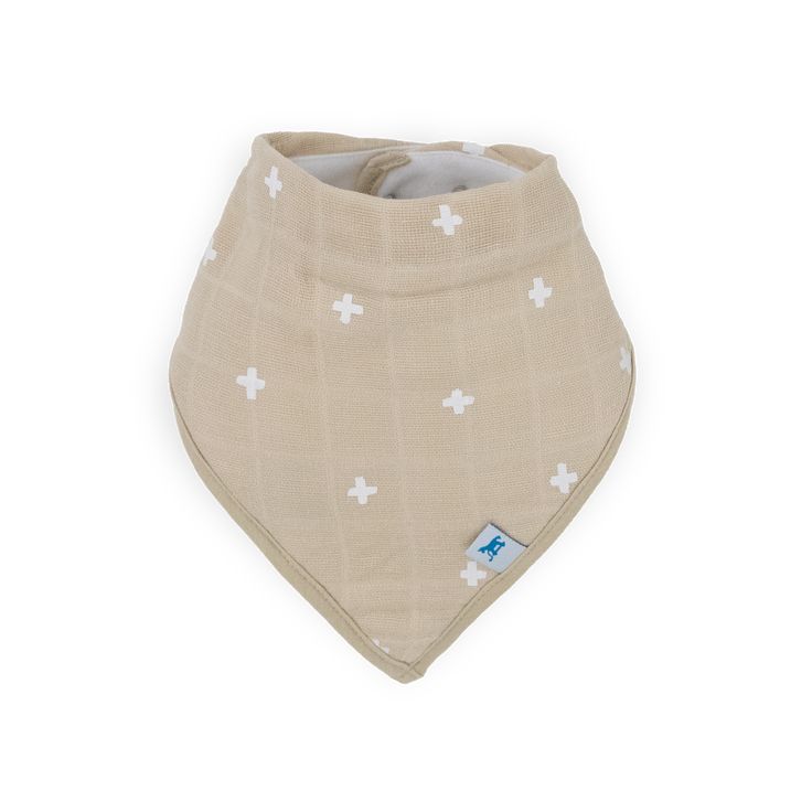 Cotton Muslin + Fleece Bandana Bib 4 Pack - Woof