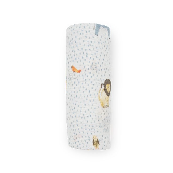 Cotton Muslin Swaddle Blanket - Party Animals