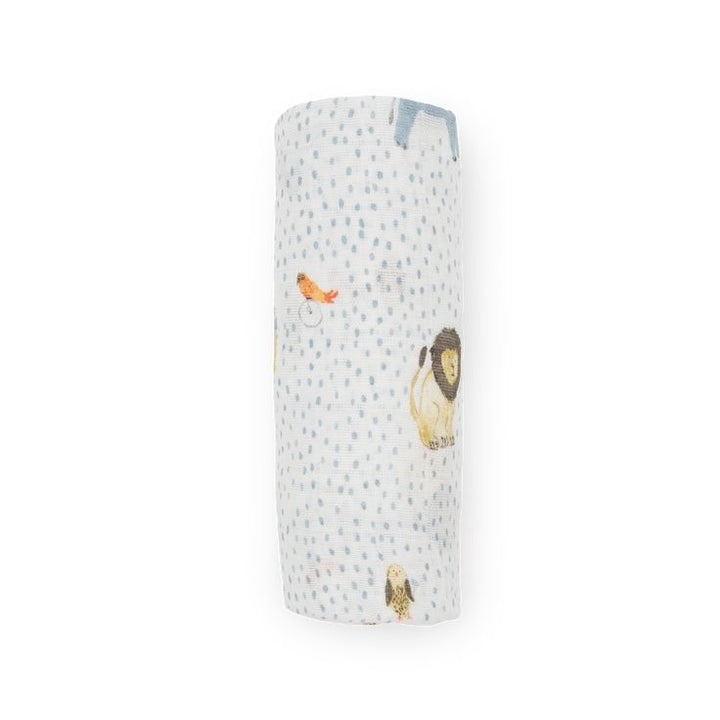 Cotton Muslin Swaddle Blanket - Party Animals