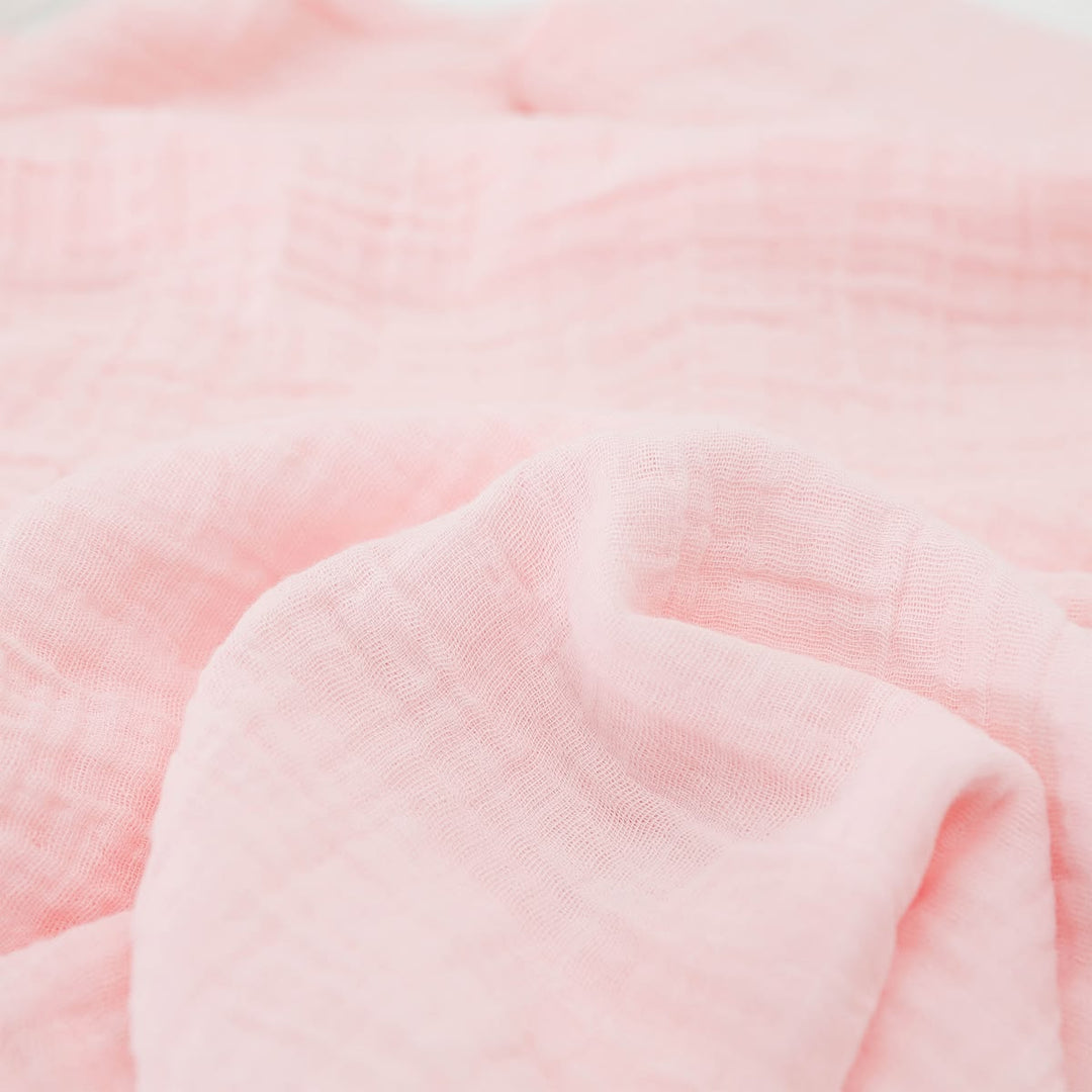 Close-up of soft pink fabric texture