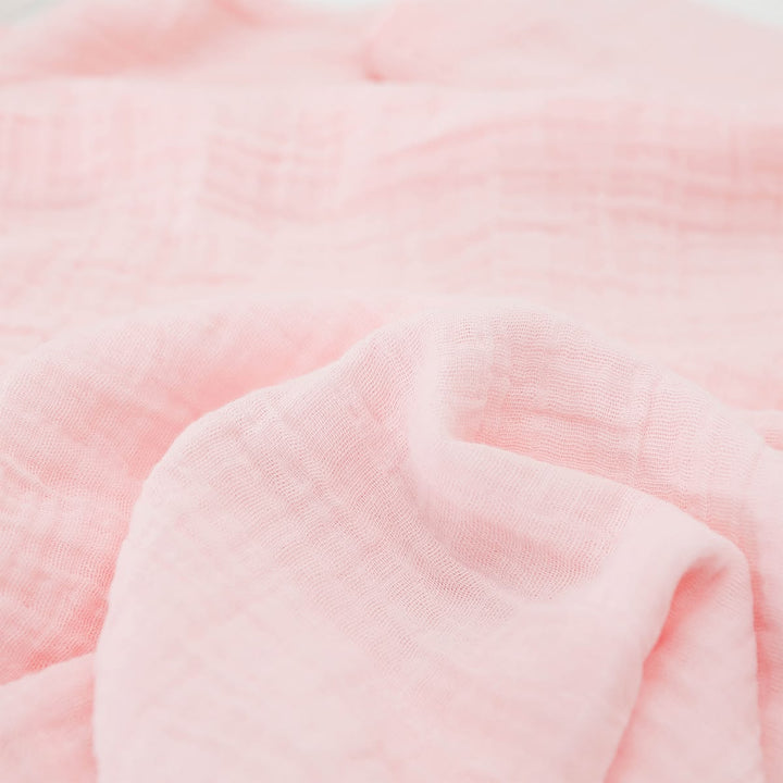 Close-up of soft pink fabric texture