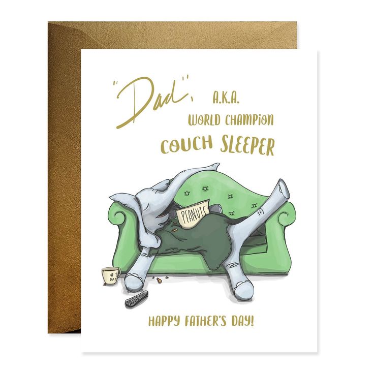 Couch Dad Father's Day Card