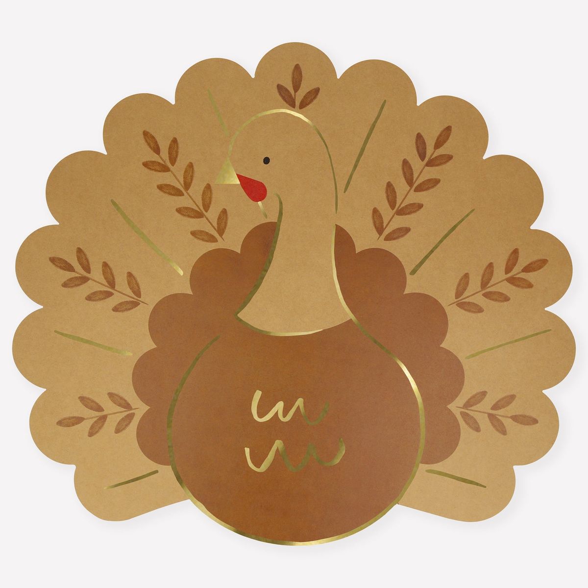 Folk Turkey Paper Placemats