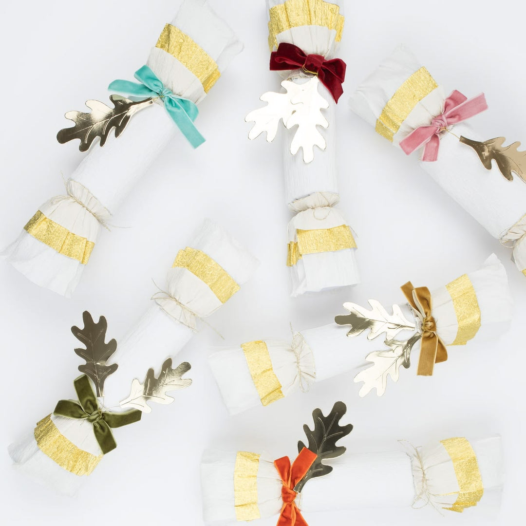Decorative bottles with colorful bows on a white background