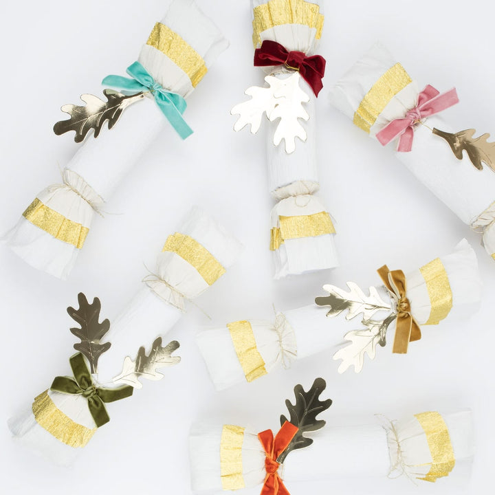 Decorative bottles with colorful bows on a white background