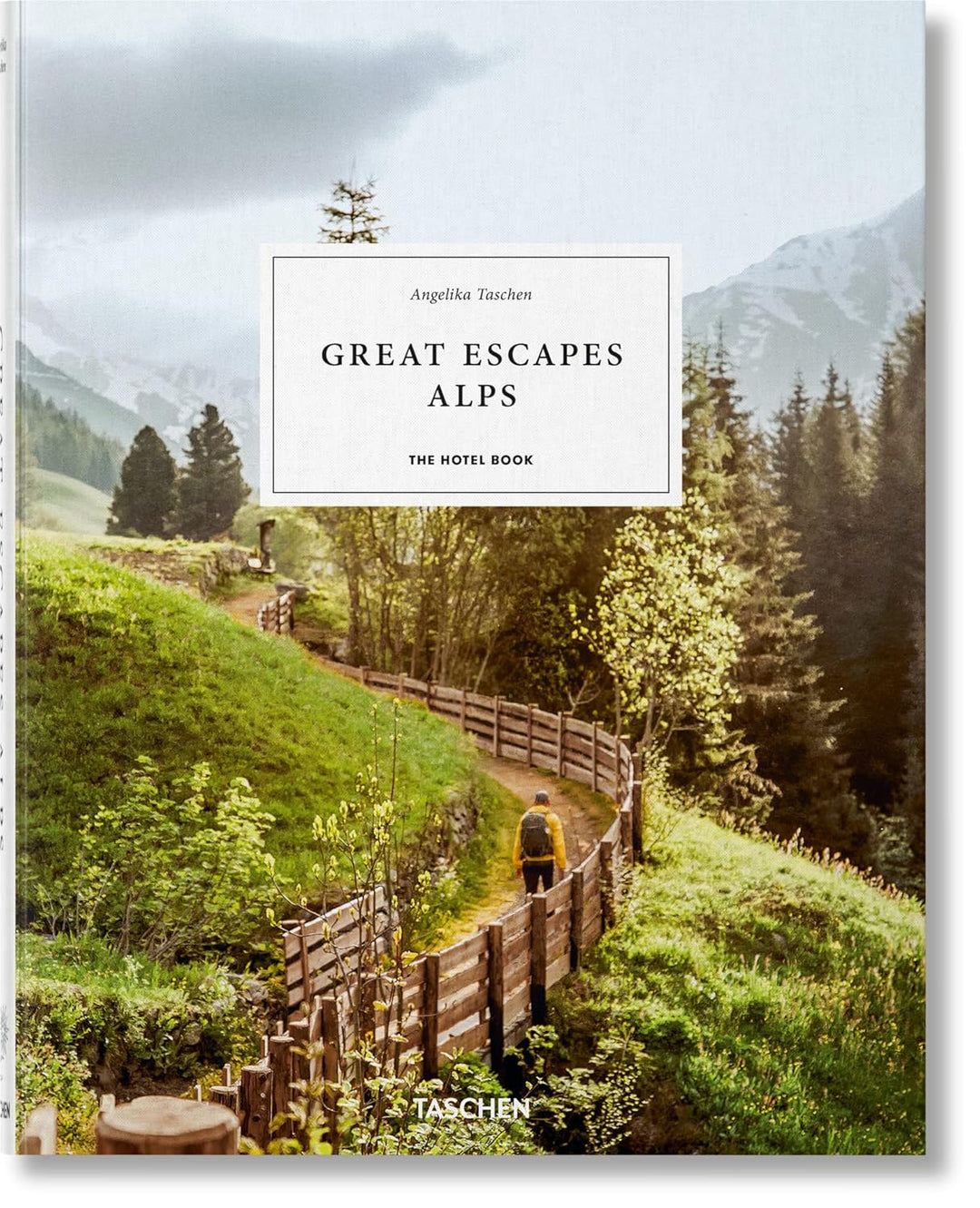 Book cover of 'Great Escapes Alps' with a scenic mountain landscape.