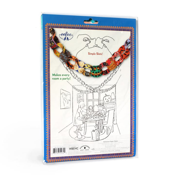 Wench Creations 'Single Bitch!' Halloween party kit in its original blue and white packaging, featuring a colorful garland and a black and white line art drawing of a party.