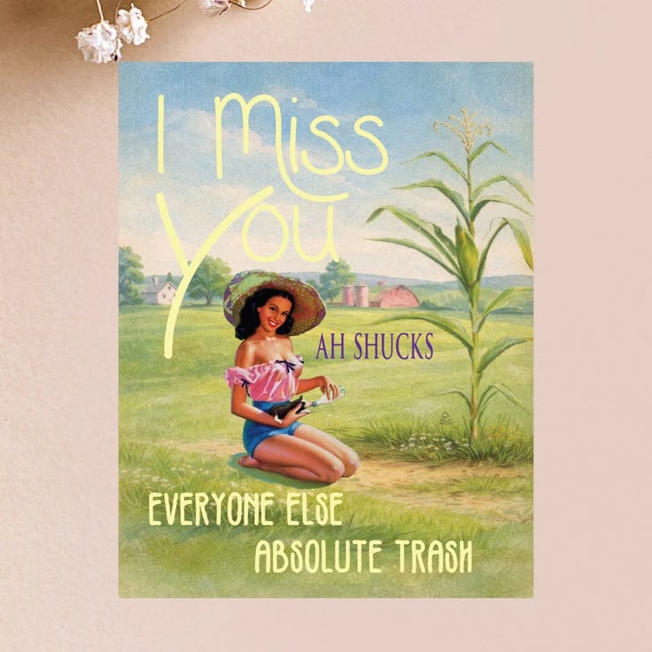 I Miss You Card