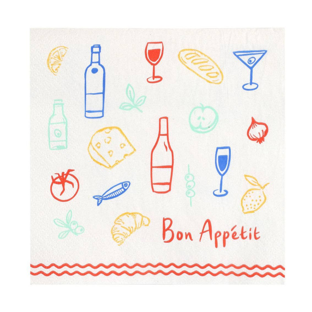 Icons Paper Napkins - 20 Pack