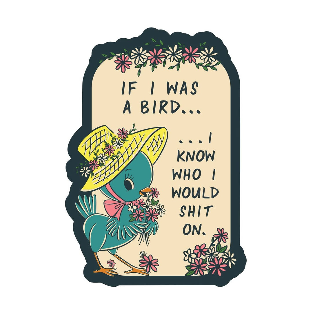 If I Was A Bird Vinyl Sticker