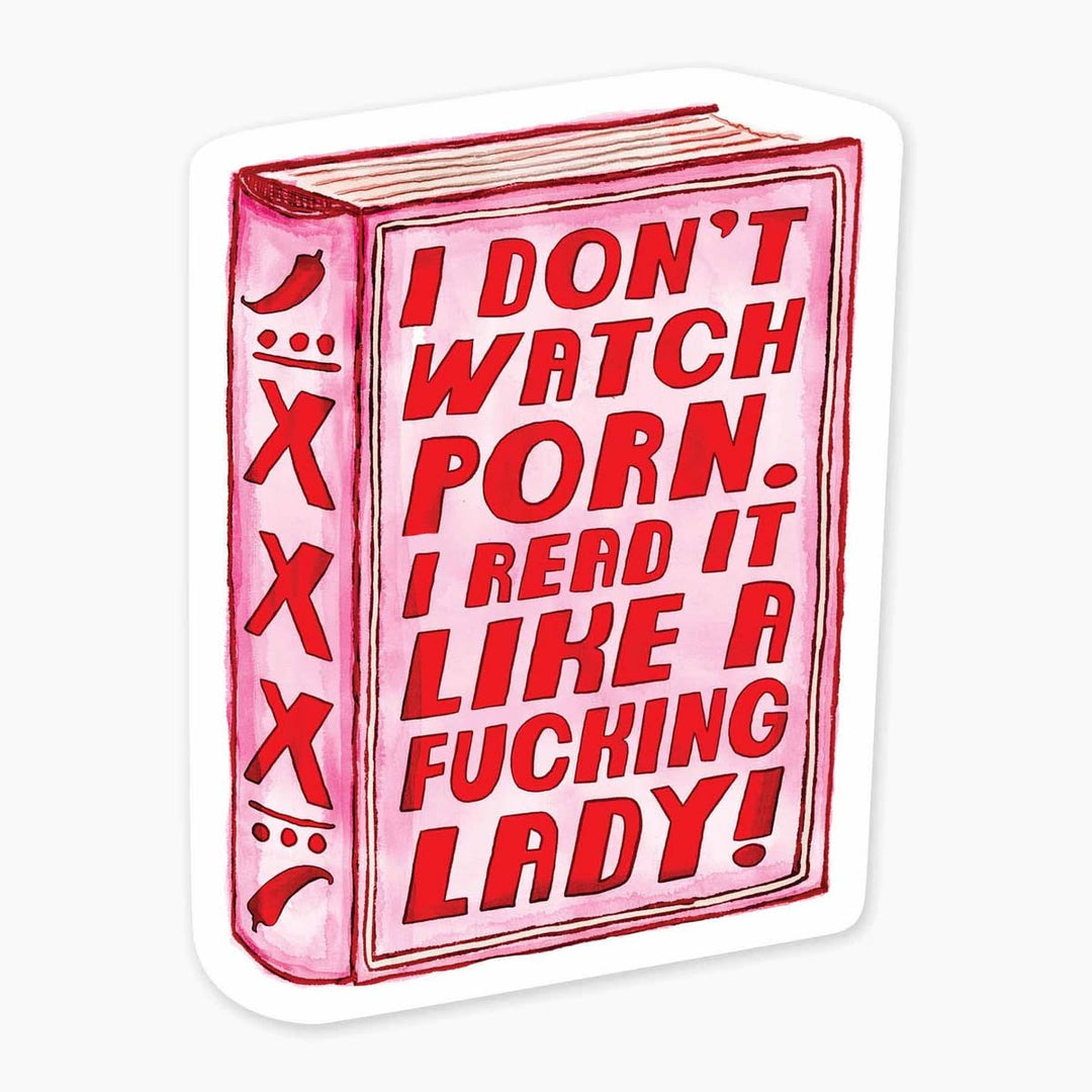 Pink book with red text on a white background