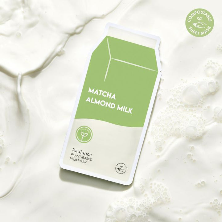 Matcha Almond Milk Plant-Based Milk Mask