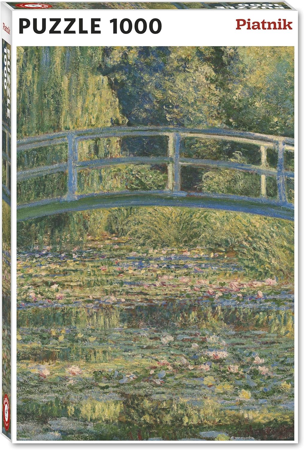 Piatnik puzzle box with a bridge over water lilies design