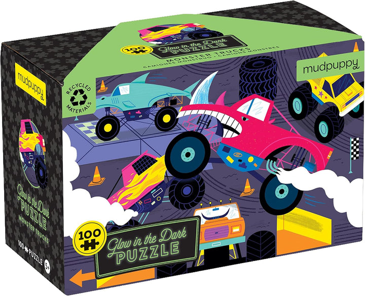 Monster Trucks 100pc Glow in the Dark Puzzle