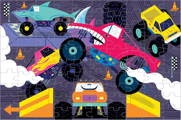 Monster Trucks 100pc Glow in the Dark Puzzle