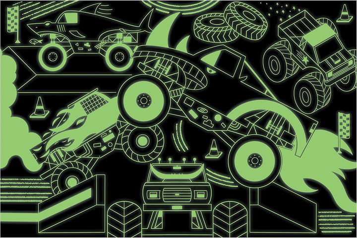 Monster Trucks 100pc Glow in the Dark Puzzle