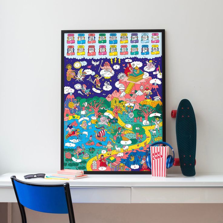 OMY School Mythology Poster + Stickers