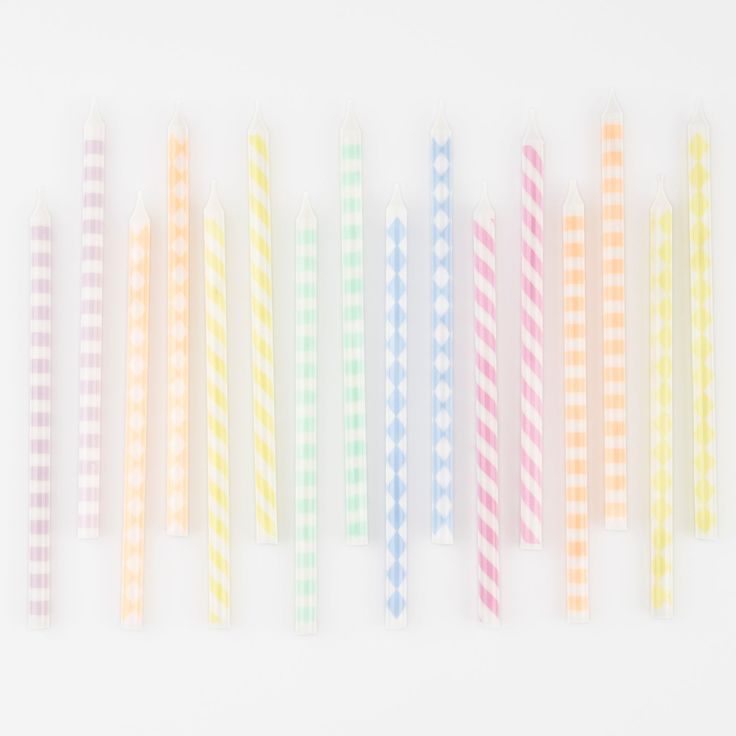 Pastel Patterned Candles