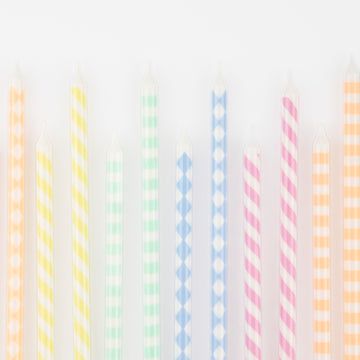 Pastel Patterned Candles