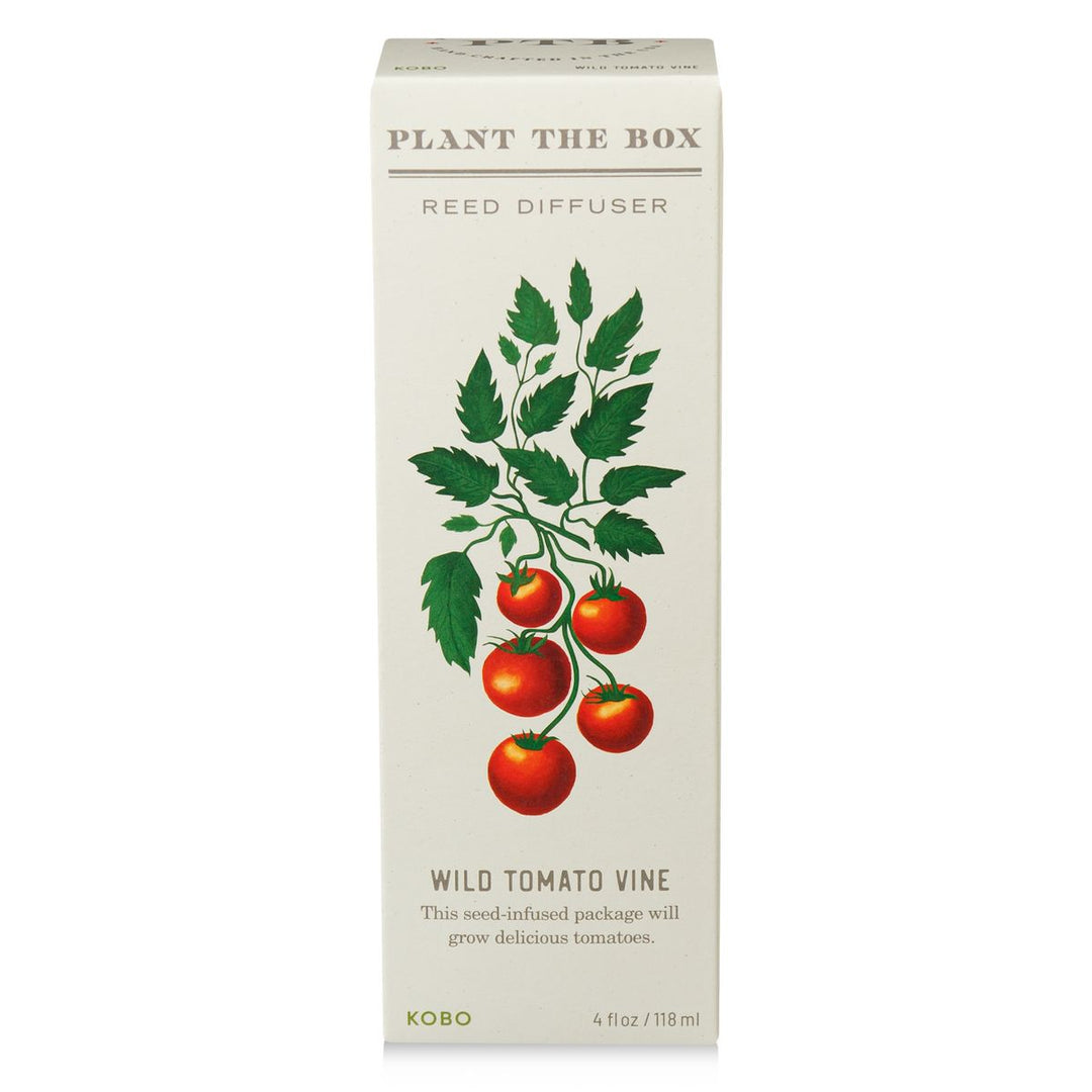 Kobo Reed Diffuser packaging with tomato design on a white background