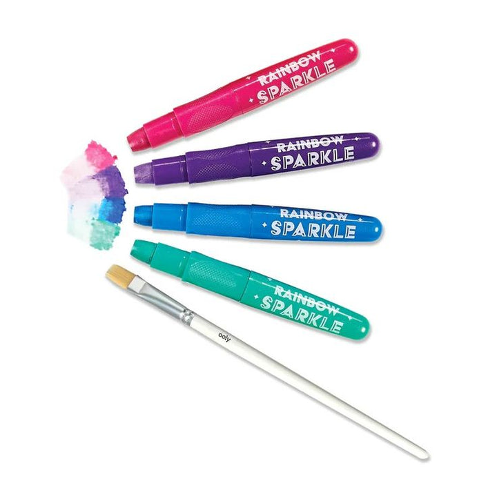 Rainbow Sparkle Watercolor Gel Crayons - Set of 12