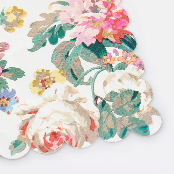 Colorful floral stickers on a white background